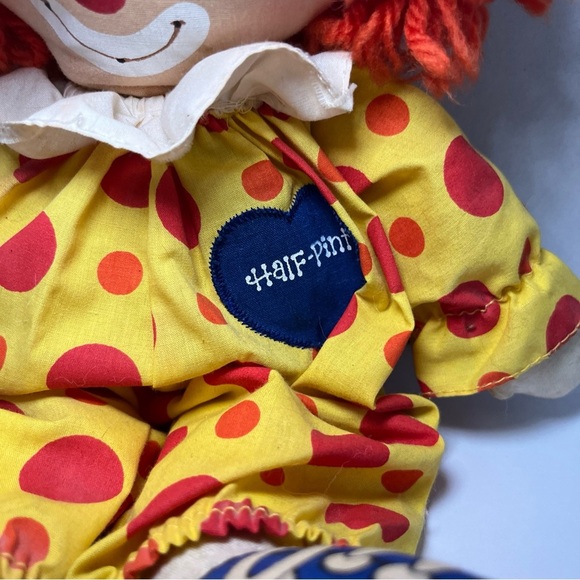 Vintage 1978 Knickerbocker ~ Half Pint ~ 13" Plush Clown Doll Preowned - Picture 2 of 15